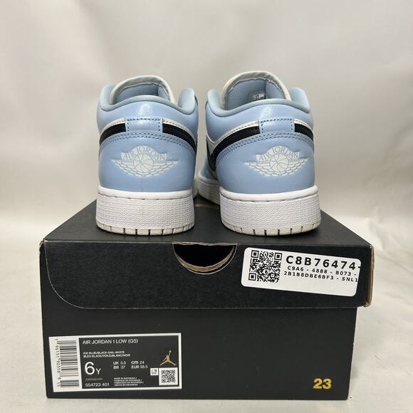Nike Air Jordan 1 Retro Low GS “Ice Blue Black White” - Picture 4 of 6